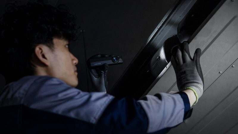 Olight ArkPro Series tactical flashlight with multiple brightness modes and USB-C charging