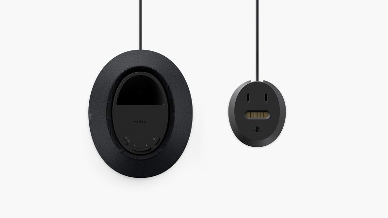 PlayStation Pulse Elevate wireless speakers boast 3D AudioTech, a built-in mic, and a charging stand.