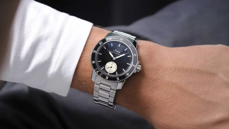 Sinn 104 Classic 12 pilot’s watch features small seconds and a ceramic bezel, combining timeless design with modern engineering.
