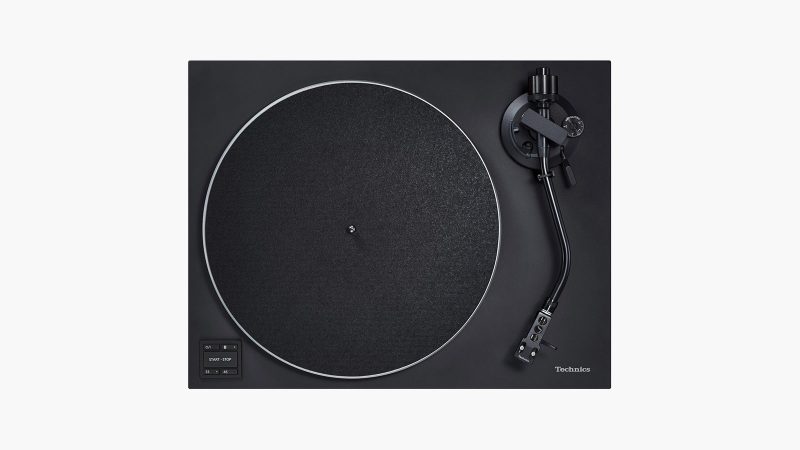 Technics SL-40CBT Bluetooth turntable with direct-drive motor, HDMI-like MDF chassis in Terracotta, integrated phono stage, and stylish modern finish.