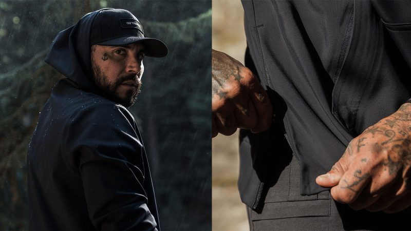 Ten Thousand Tactical Waterproof Hoodie in Black and OD Green with StormShell™ fabric, fleece backing, and mission-ready design.