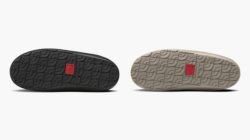 The North Face ThermoBall Traction Mules are crafted from premium leather, featuring recycled insulation, a fleece lining, and a durable outsole.