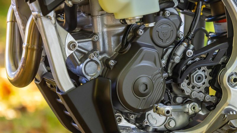 Triumph TF 250-C and TF 450-C cross-country motorcycles with race-ready suspension, lightweight frames, and high-performance off-road engineering.