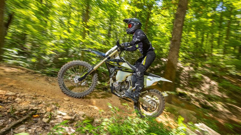 Triumph TF 250-C and TF 450-C cross-country motorcycles with race-ready suspension, lightweight frames, and high-performance off-road engineering.