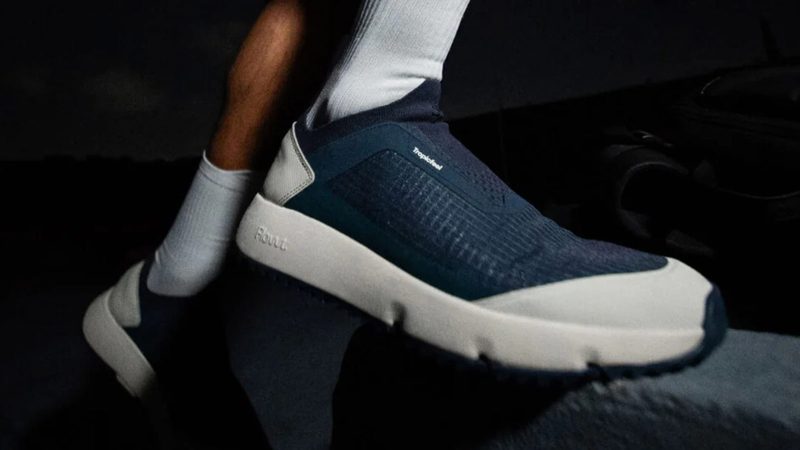 The Tropicfeel AT Roam all-terrain travel sneakers have a lightweight mesh, cushioned midsole, high-grip outsole, collapsible heel, and eco-friendly materials.