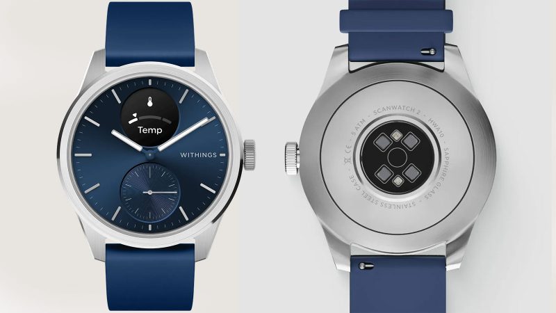 Withings ScanWatch 2 2025 Edition luxury hybrid smartwatch with heart rate monitor, sleep tracking, stress detection, and medical-grade health sensors.