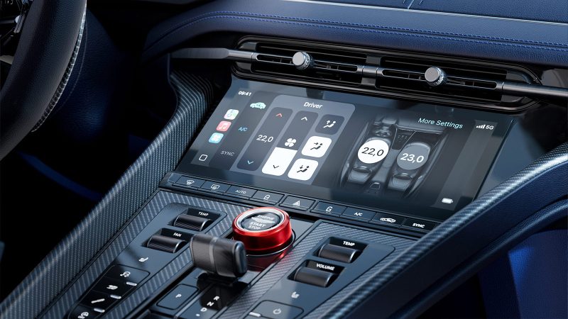 The new Aston Martin DB12 S showcases its bold design and aerodynamic enhancements.