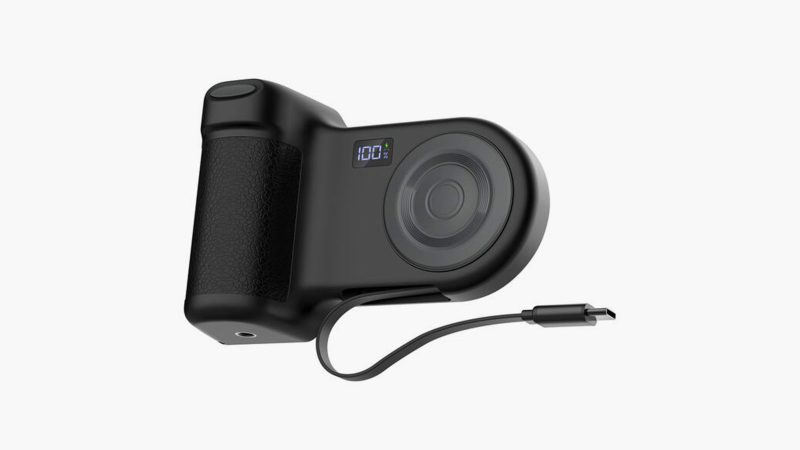The Belkin Stage PowerGrip boasts an ergonomic grip, LCD battery display, and tripod mount.