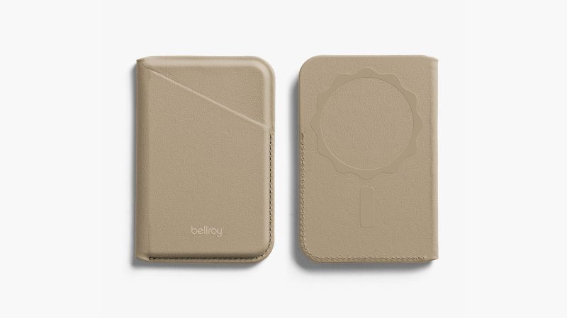 Bellroy Mag Wallet slim MagSafe leather wallet with fan-out card access for minimalist everyday carry.