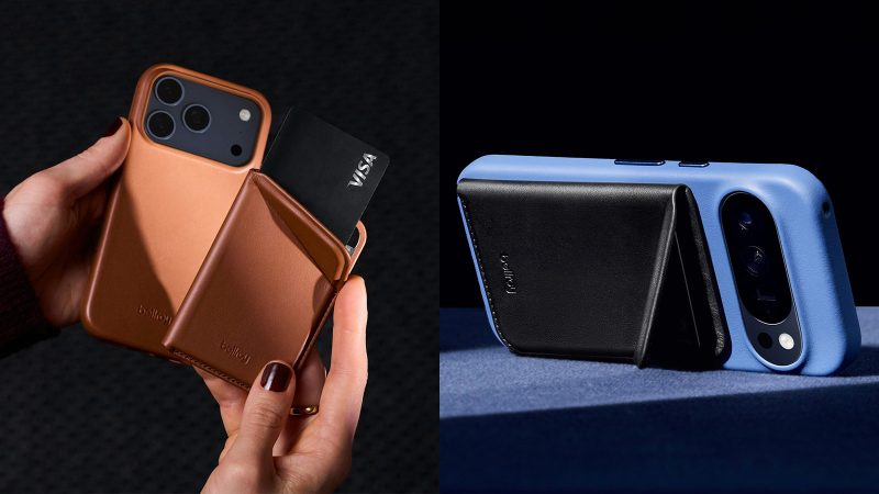 Bellroy Mag Wallet slim MagSafe leather wallet with fan-out card access for minimalist everyday carry.