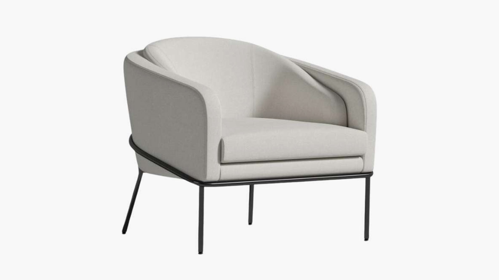 Home Gathering Collection Angelo Lounge Chair with sleek lines and plush upholstery, ideal for contemporary men’s interiors.