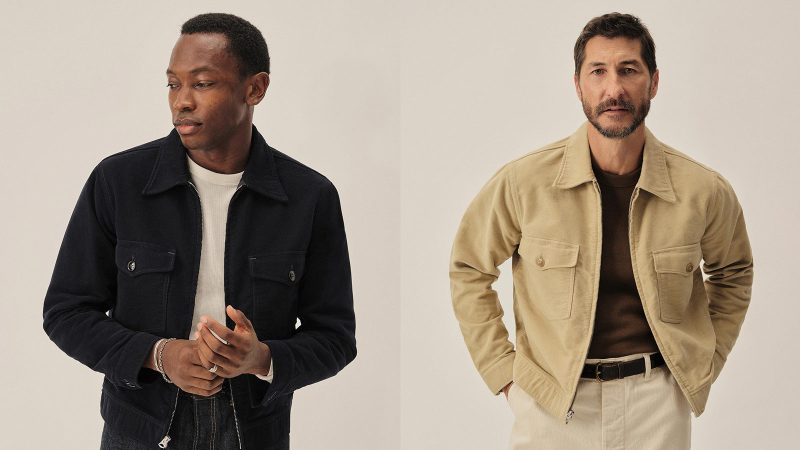 Buck Mason’s Italian Doeskin Station Jacket is in premium Italian wool with a tailored fit and utilitarian design.