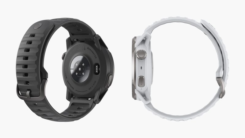 The COROS Apex 4 GPS Outdoor Watch features a titanium bezel, a sapphire crystal display, and a rugged, sporty design.
