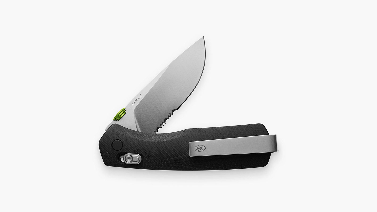 The James Brand Carter Pocket Knife — a sleek, ambidextrous EDC blade built for daily use.