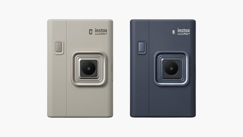 The Fujifilm Instax mini LiPlay+ hybrid instant camera with dual lenses, audio recording, and creative app features.