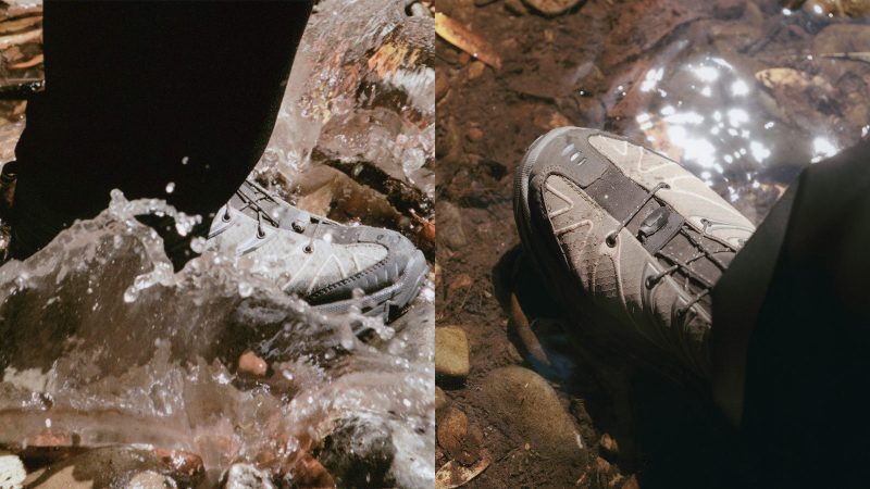 The HAVEN x HOKA Stinson EVO GTX waterproof trail sneaker features a GORE-TEX lining and high-traction outsole.