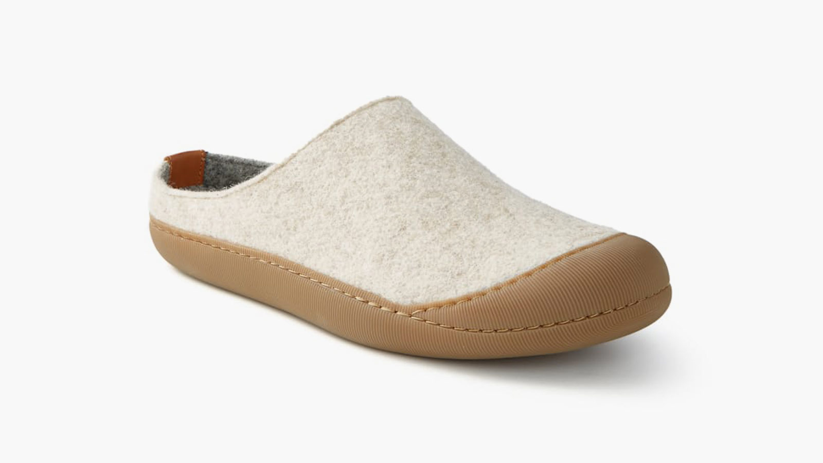 Greys Wool Outdoor Mule Slipper in felted wool and rubber, a versatile indoor outdoor slipper for men.