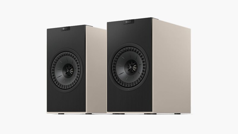 The KEF Coda W wireless bookshelf speakers feature Uni-Q drivers and minimalist design.