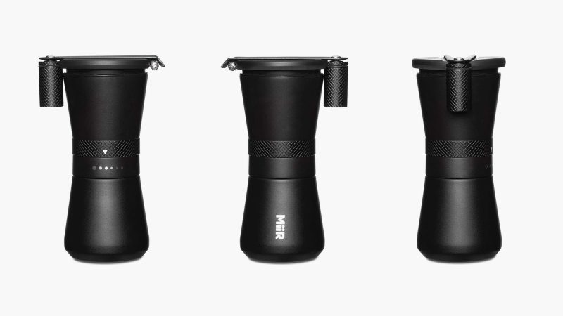 The Miir Coffee Hand Grinder is a compact, stainless-steel travel grinder with six grind settings and a durable design for perfect coffee anywhere.