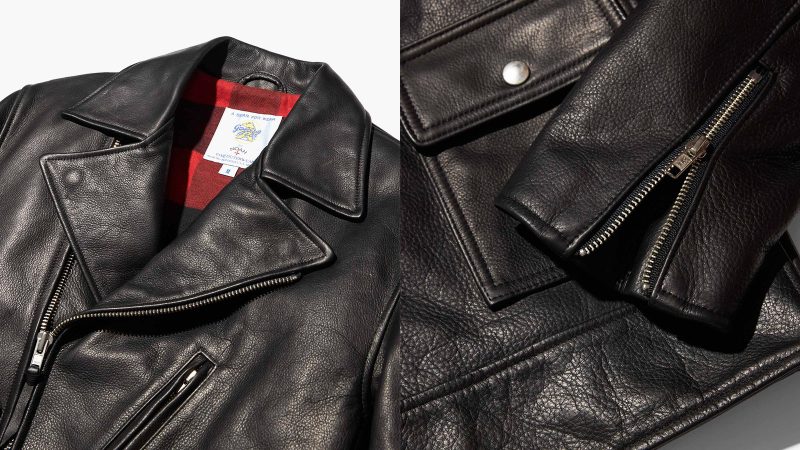 The Noah Leather Cruiser Jacket showcases its premium leather texture and rugged detailing.