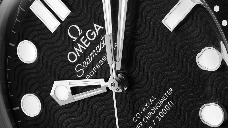 Closeup of the Omega Seamaster