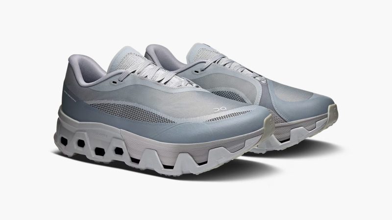 On Cloudmonster Hyper PAF sneakers by On x POST ARCHIVE FACTION feature futuristic cushioning and dual-foam construction.
