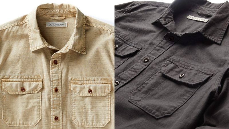 The Utilitarian Collection features durable, sustainable men’s shirts designed for work, travel, and everyday wear, with a modern functional aesthetic.