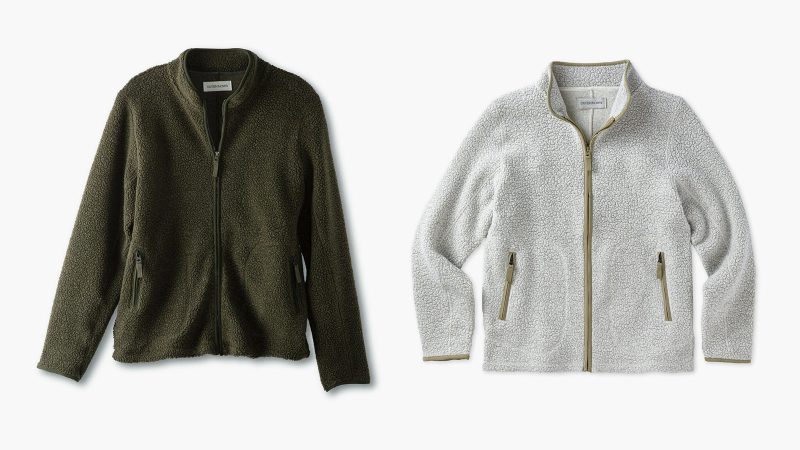 Outerknown “The Woolaroo” collection features men’s recycled wool fleece outerwear.
