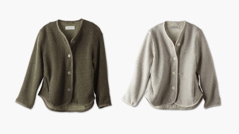 Outerknown “The Woolaroo” collection features men’s recycled wool fleece outerwear.