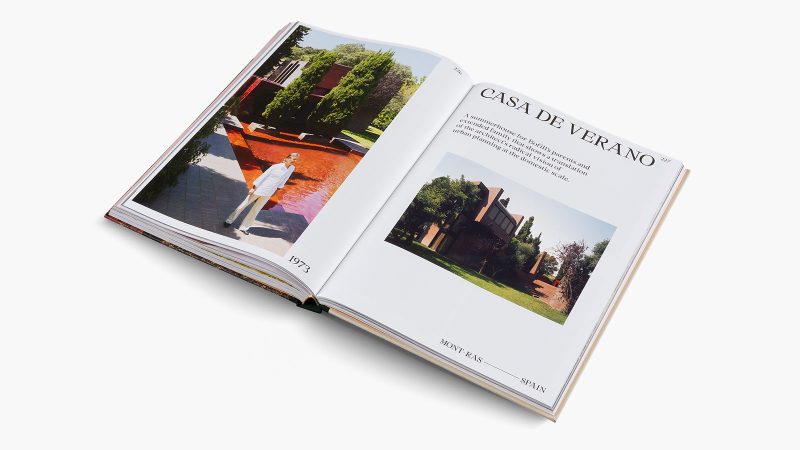 ‘Ricardo Bofill: Visions of Architecture’ features bold architectural forms, color contrast, and dramatic design imagery.