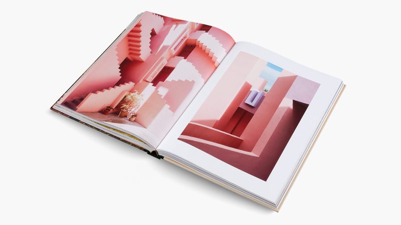 ‘Ricardo Bofill: Visions of Architecture’ features bold architectural forms, color contrast, and dramatic design imagery.