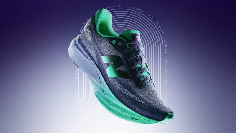 The TAG Heuer x New Balance Connected Calibre E5 and FuelCell SC Elite showcase the fusion of Swiss precision and running innovation in a performance-driven collaboration.