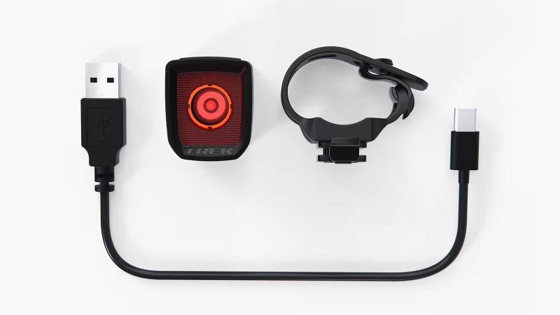 The Trek Flare R City Rear Bike Light is designed for daytime visibility and urban safety.