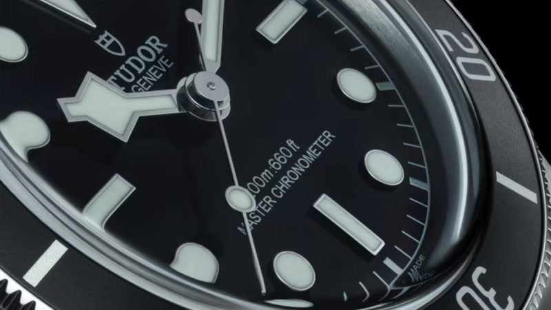 Close up of the Tudor Black Bay