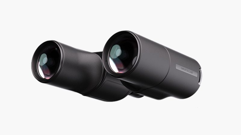 Unistellar Envision Smart Binoculars with augmented reality overlays and GPS mapping for exploration and astrophotography.
