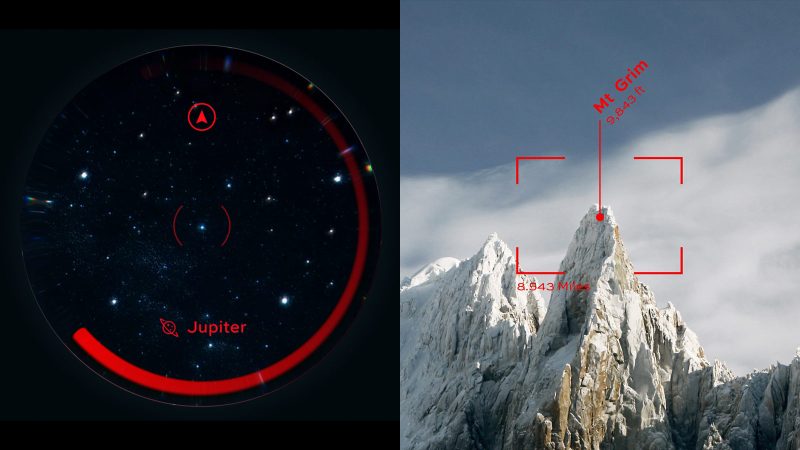 Unistellar Envision Smart Binoculars with augmented reality overlays and GPS mapping for exploration and astrophotography.
