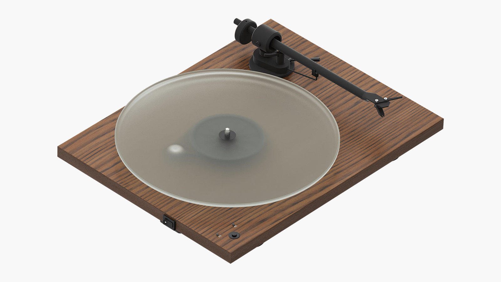 Pro-Ject T1 Phono SB turntable with glass platter, a minimalist record player for design-minded men.