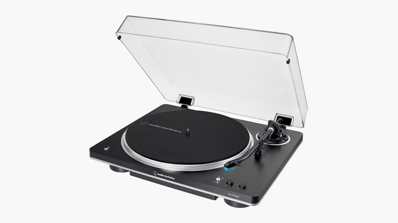 Audio-Technica AT-LP70XBT fully automatic turntable with Bluetooth, a sleek option for design-minded men.