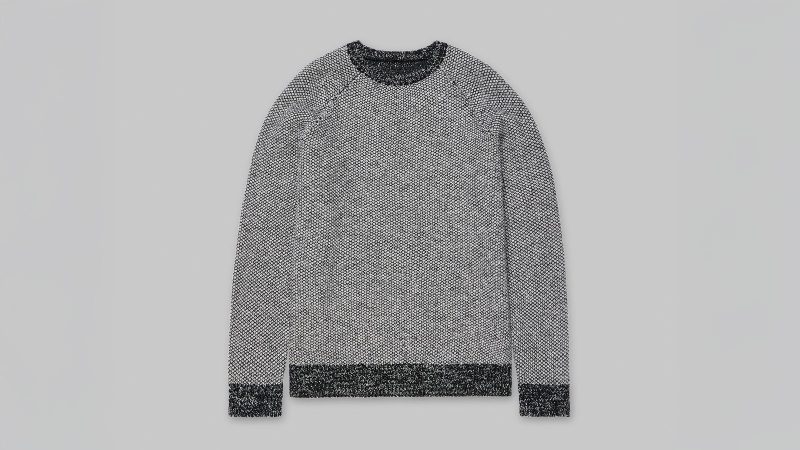 Vollebak’s Lab-Grown Sweater is crafted from molecularly engineered biomaterials, combining Merino wool and Brewed Protein fibers.