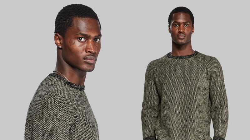Vollebak’s Lab-Grown Sweater is crafted from molecularly engineered biomaterials, combining Merino wool and Brewed Protein fibers.