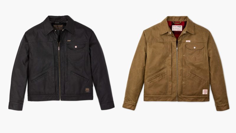 The Wrangler x Filson Collection showcases rugged workwear essentials that blend heritage craftsmanship with modern durability.