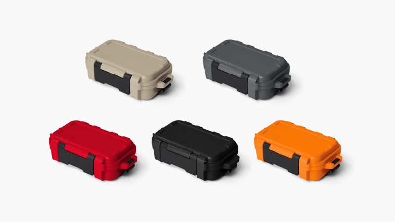 The YETI LoadOut GoBox 1 Gear Case is a compact waterproof storage box for outdoor adventures.