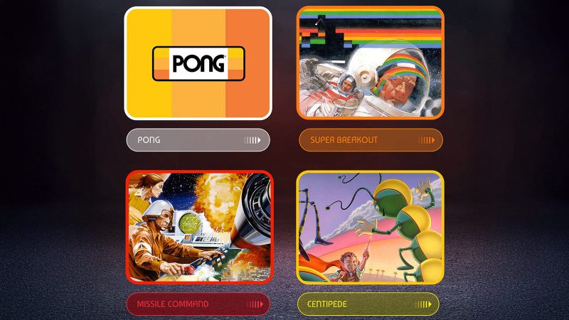 Atari 2600 My Play Watch—retro-inspired smartwatch featuring a metal bezel, classic joystick-style crown, interchangeable game-themed bands, and built-in Atari 2600 games.