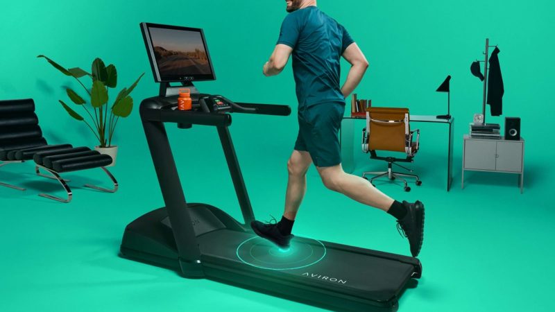 Aviron Victory Treadmill Plus with immersive touchscreen, incline running deck, and premium steel frame design.