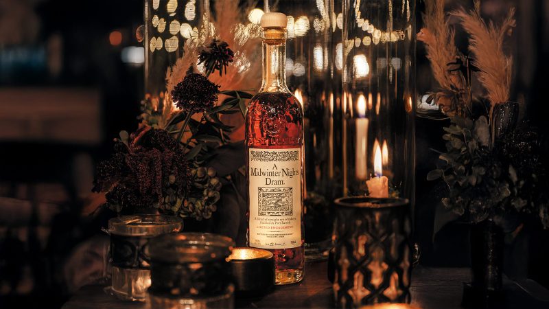 High West’s Distillery Midwinter Night’s Dram Act 13 rye whiskey features a limited-edition label and winter-themed packaging.