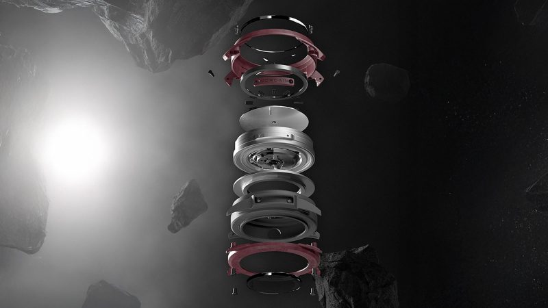 Norqain’s Wild ONE 42mm Meteorite Special Edition watch with genuine meteorite dial, NORTEQ carbon case, titanium core, and COSC-certified movement.