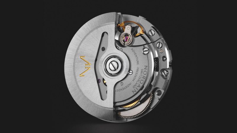 Norqain’s Wild ONE 42mm Meteorite Special Edition watch with genuine meteorite dial, NORTEQ carbon case, titanium core, and COSC-certified movement.