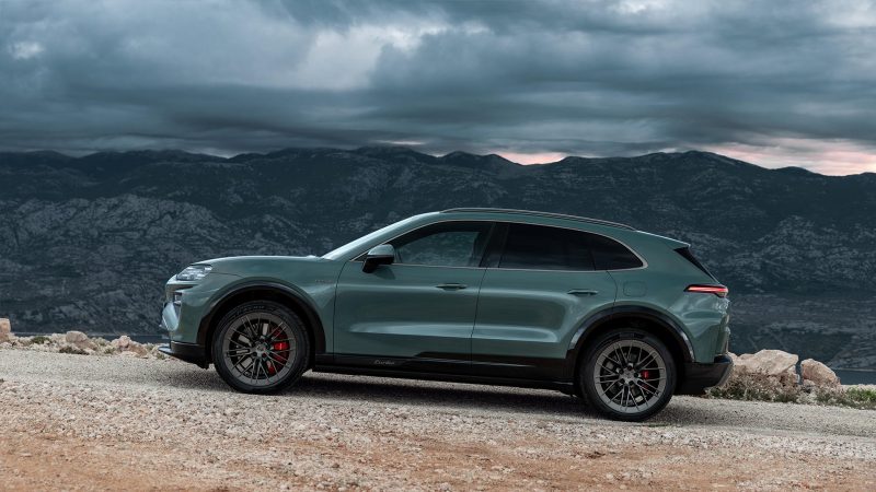 The 2026 Porsche Cayenne Turbo Electric SUV with 1,139 horsepower, aerodynamic design, structural battery pack, and next-generation Porsche EV performance.