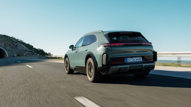 The 2026 Porsche Cayenne Turbo Electric SUV with 1,139 horsepower, aerodynamic design, structural battery pack, and next-generation Porsche EV performance.