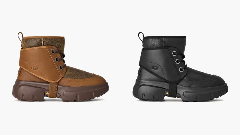 The UGG JLD Boot features rugged outdoor styling, premium materials, and modern streetwear aesthetics